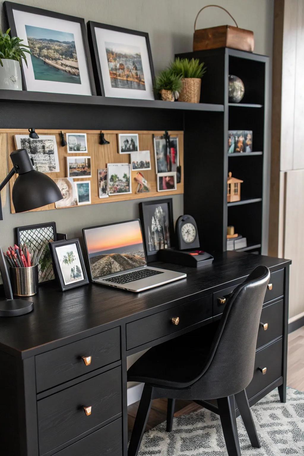 Personal touches making the office feel like home.
