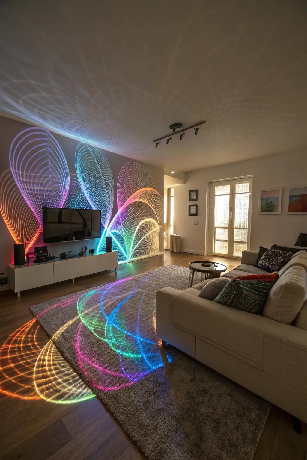 Convey your state of mind through abstract light.