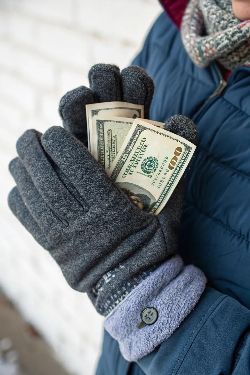 Mittens surprise, offering a financial discovery.