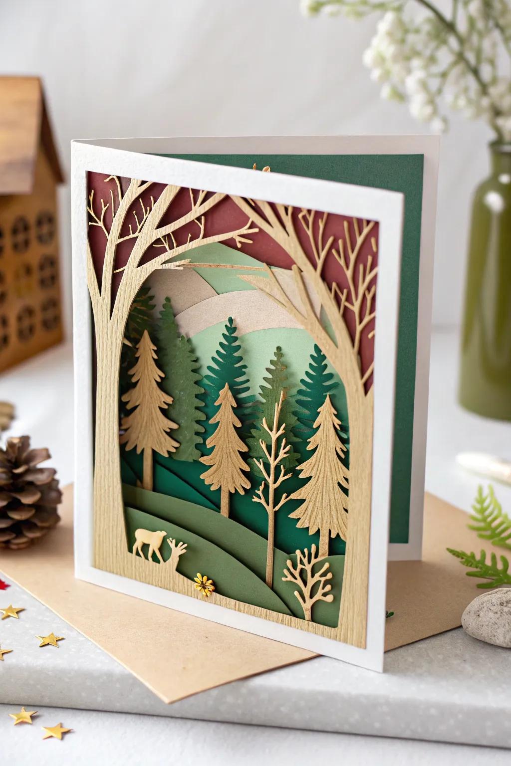 Enhance your birthday wishes with the enduring beauty of layered paper art.