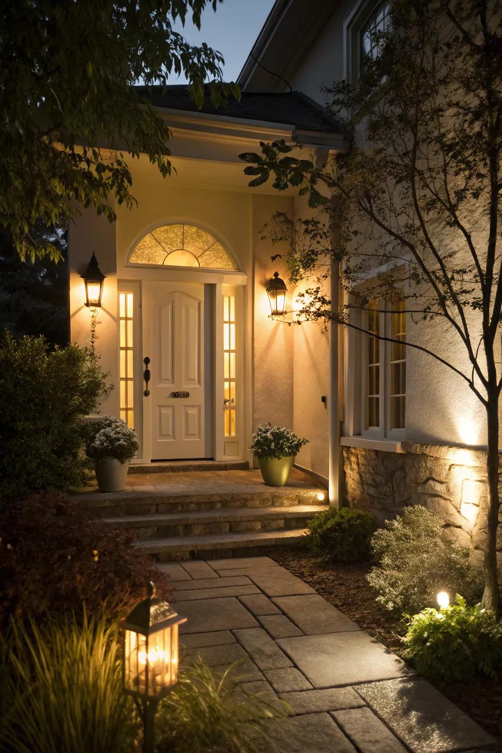 Movement sensor lights offer a hands-free lighting solution.