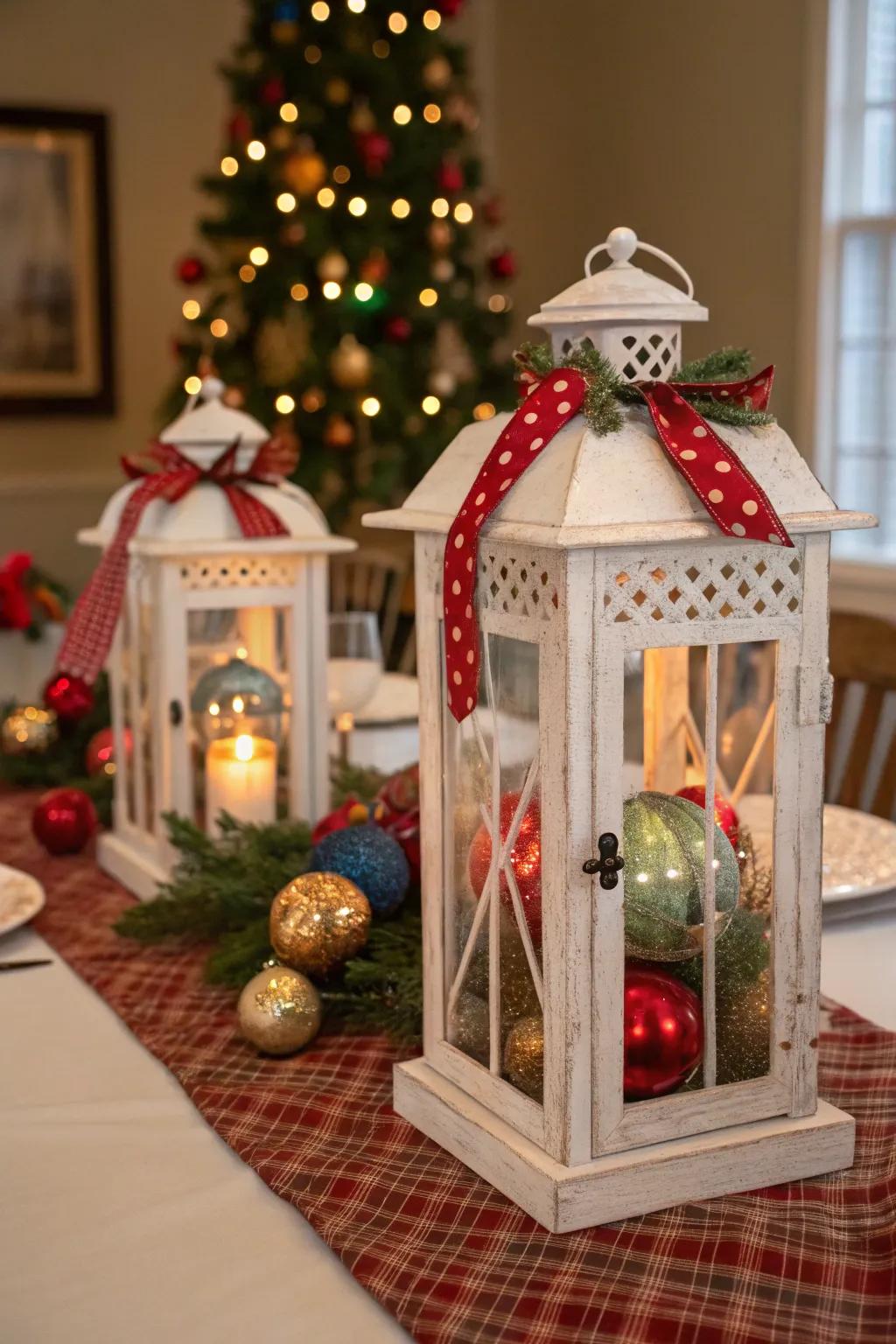 Lanterns make versatile festive adornments.