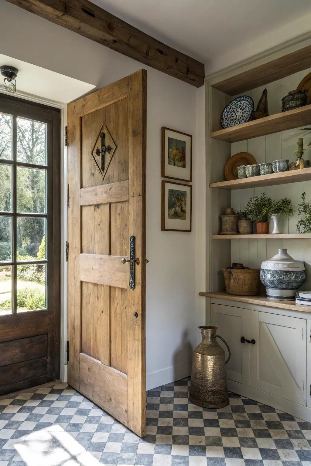 A blend of styles creates a unique area.