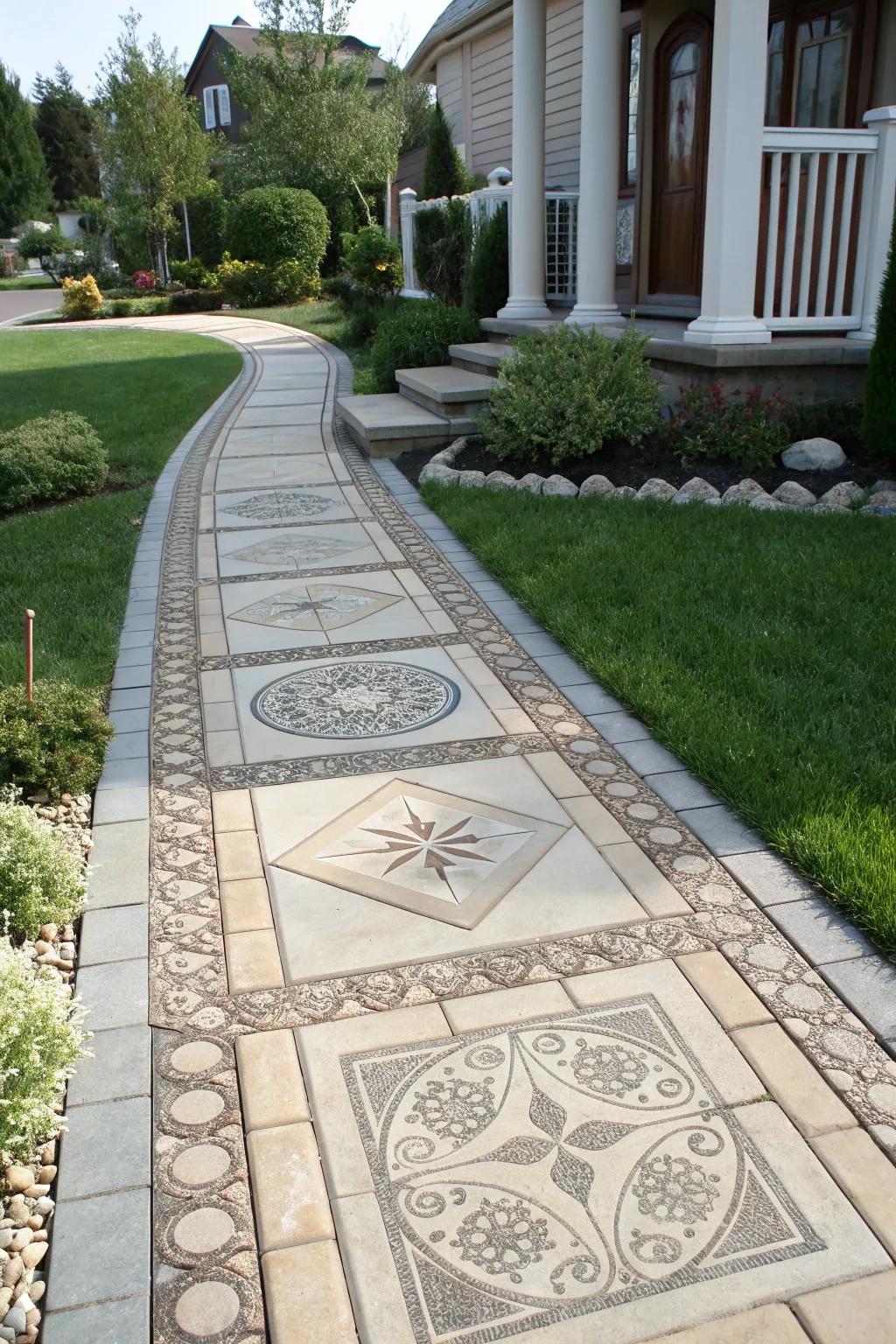 Artistic insets add a creative touch.