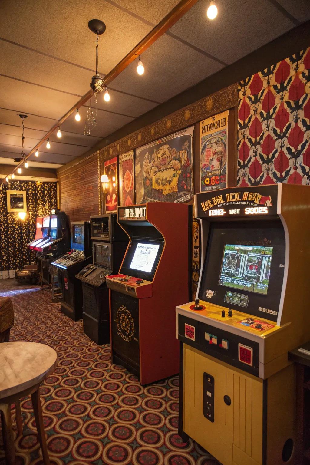 Celebrate gaming history with a retro gaming setup.