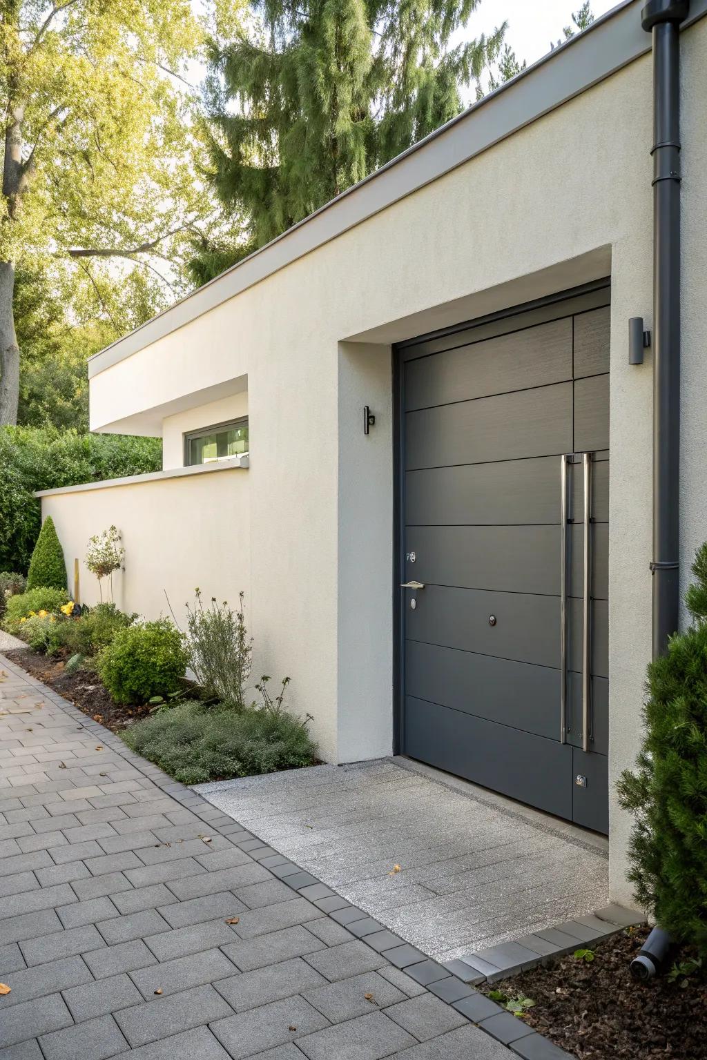 Hidden hinges give a smooth and seamless look.