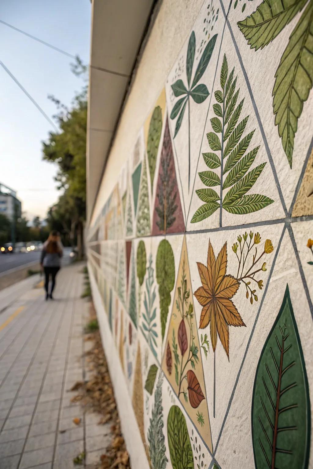 Nature-themed geometric art brings organic beauty indoors.