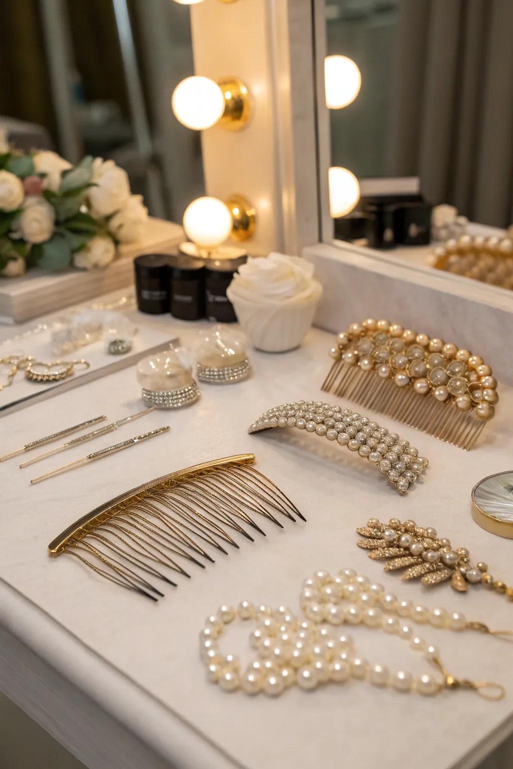Hair accessories that add elegance to any look.