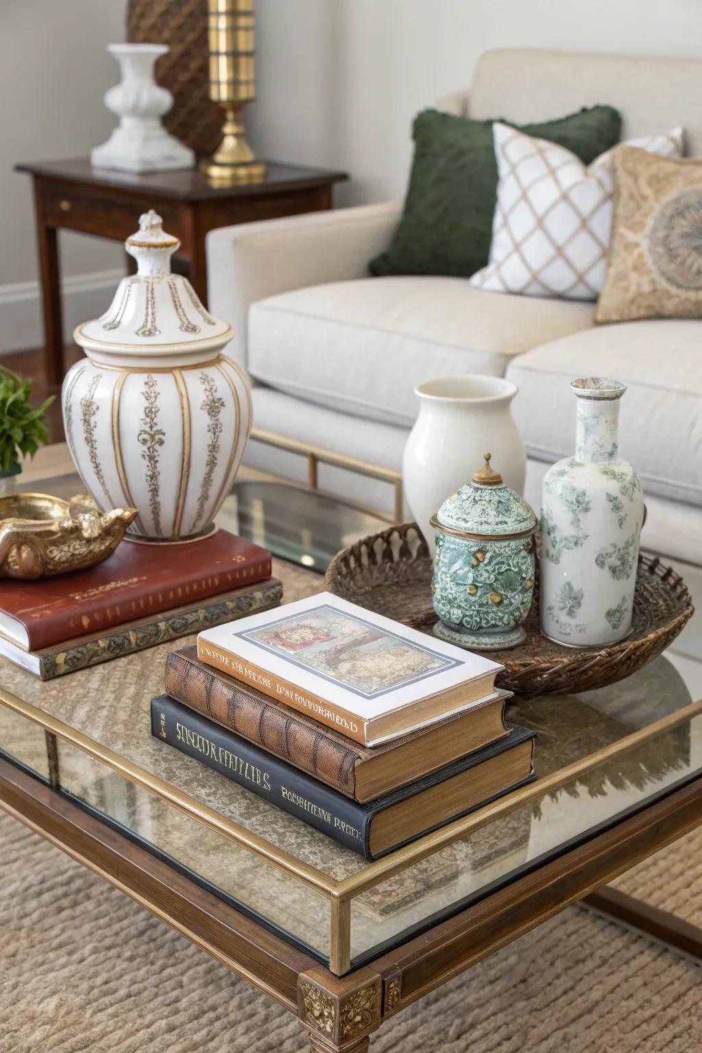An eclectic blend of styles offers a unique and personalized look.