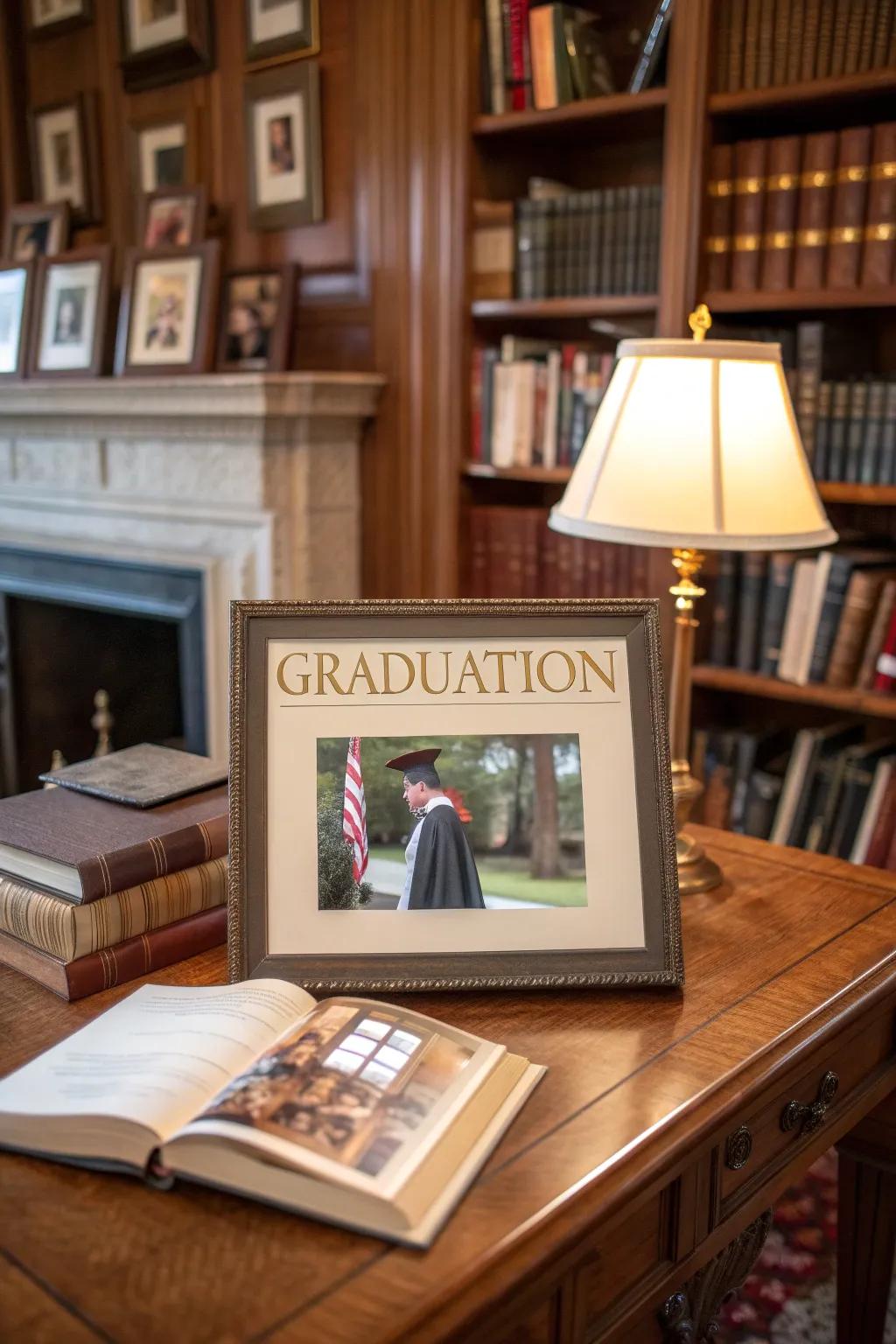 Storybook frames tell a story of your graduation journey.