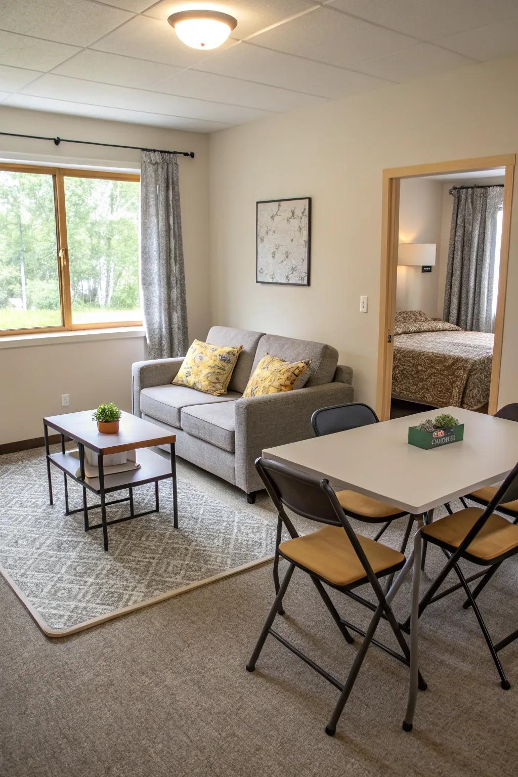 Modular pieces suit distinct configurations.