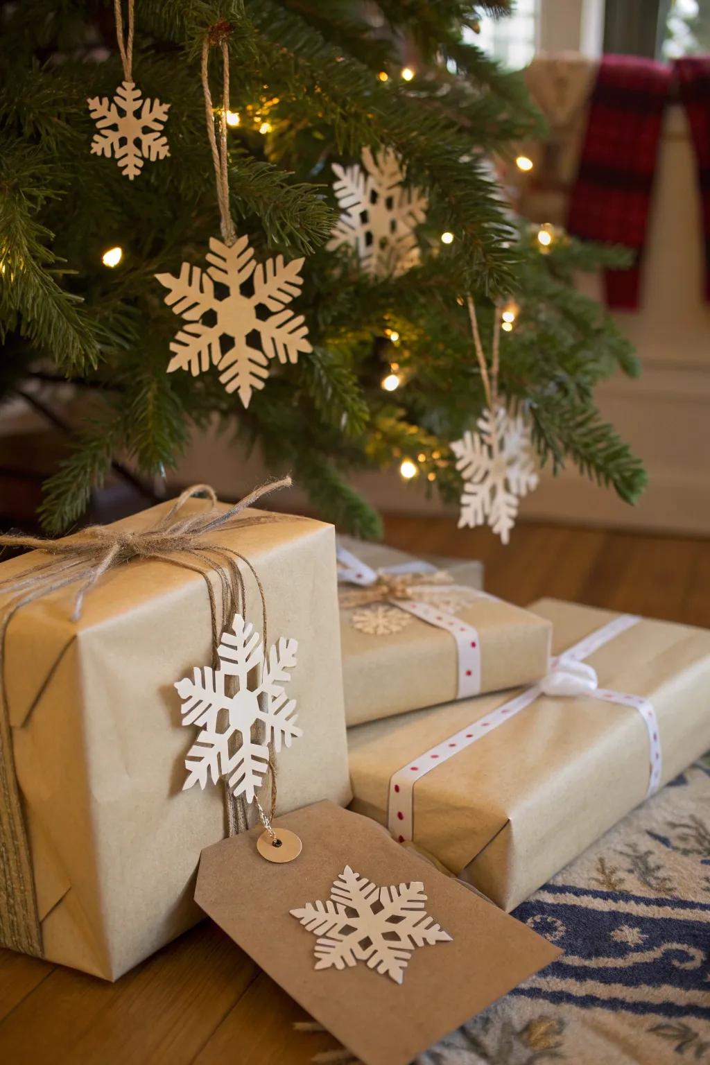 Personalize your presents with snowflake present markers.