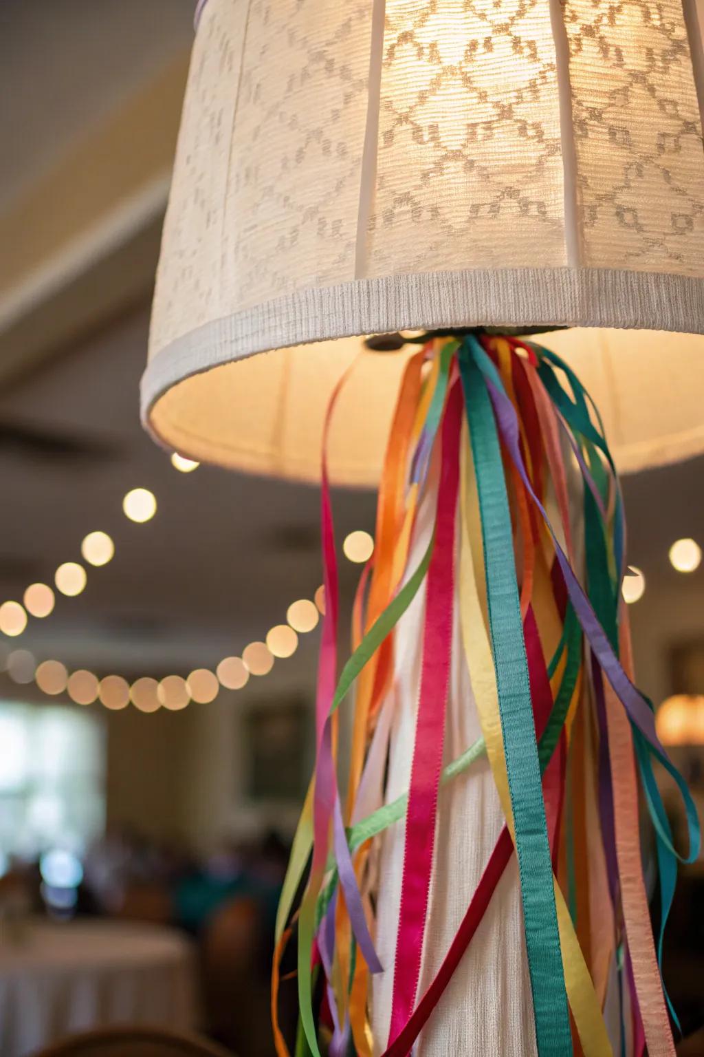 Brighten your space with a streamer lamp covering.