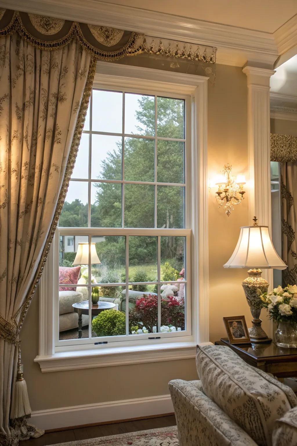 Inside weather windows discreetly improve insulation.