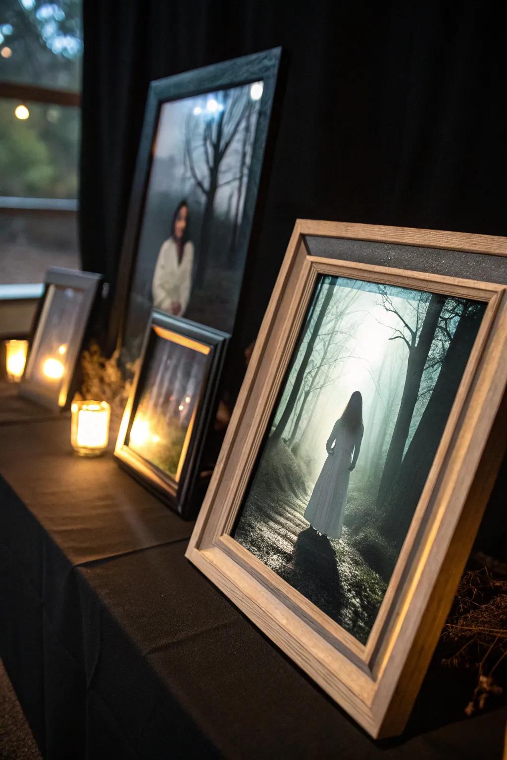 Ethereal portrait gallery, adding ghostly charm to family portraits.