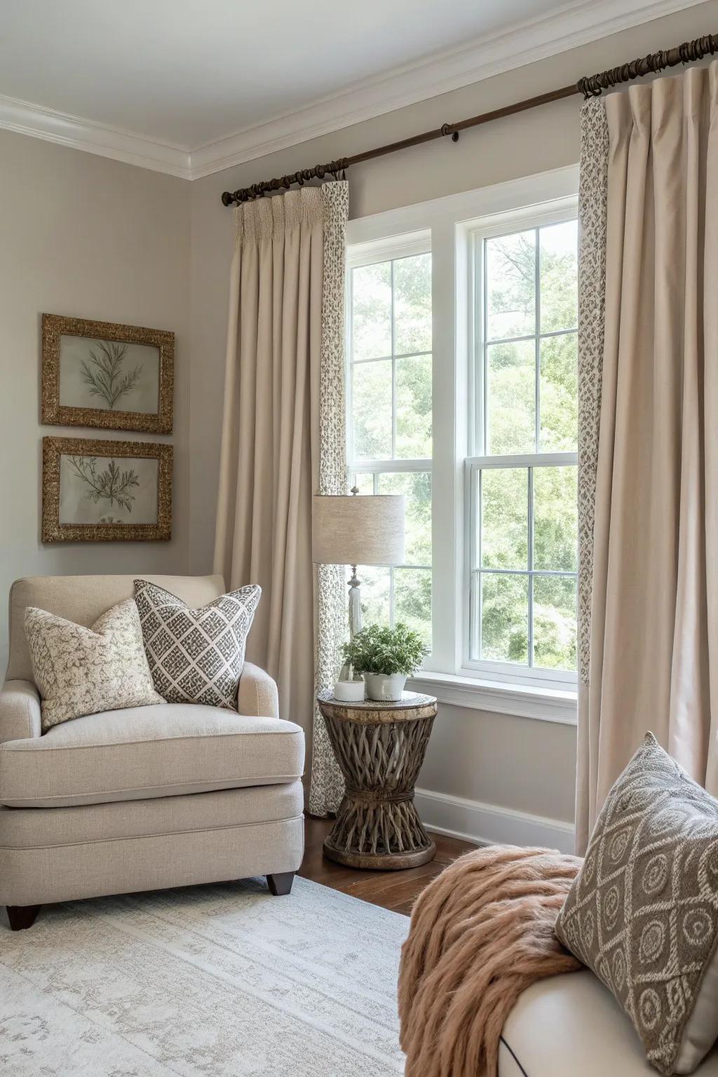 Taupe frames offer balanced harmony and understated beauty.