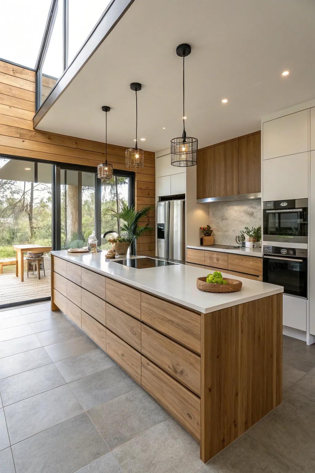 An earth-friendly peninsula that&rsquo;s both stylish and sustainable.