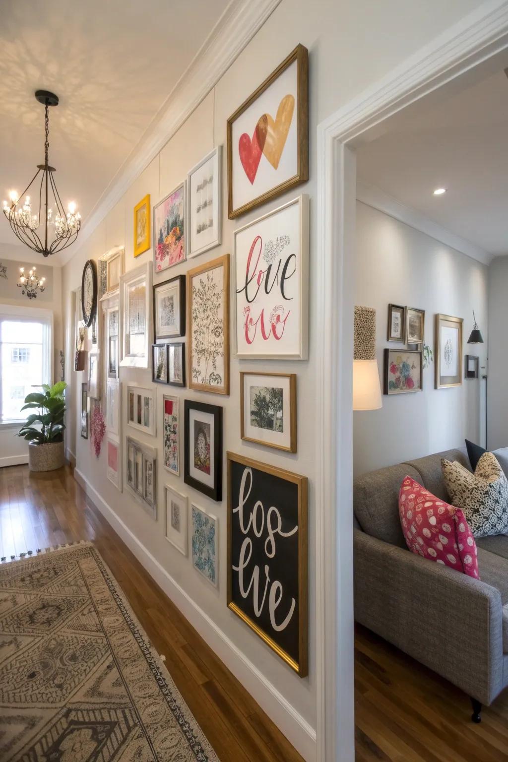 Typography contributes afflatus to the aesthetic.