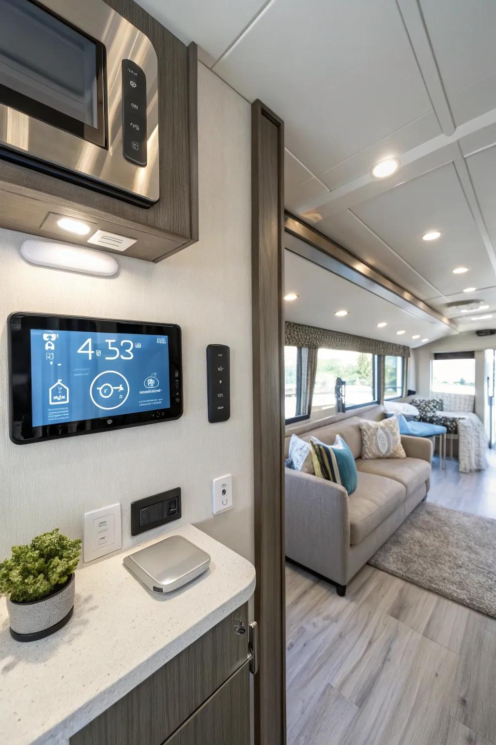 Smart home features offer contemporary convenience.