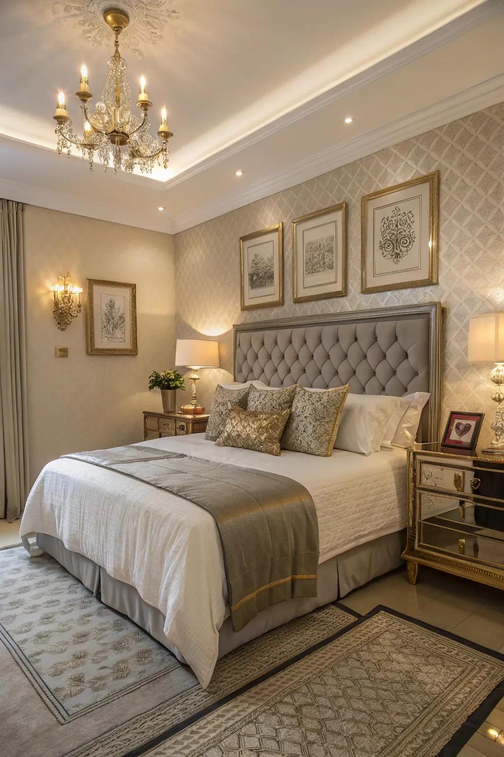 touches add a touch of glamour and shine.