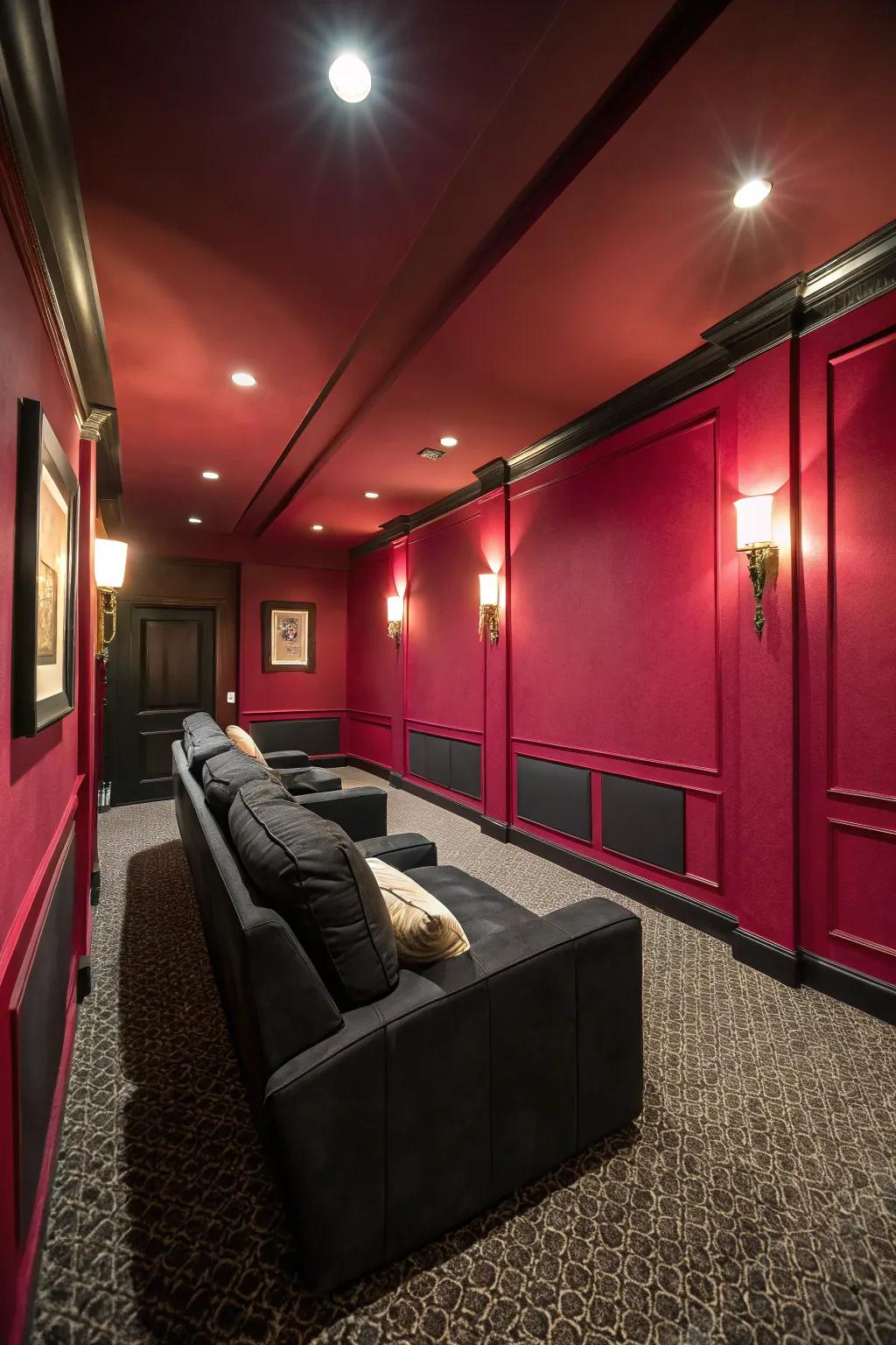Bold colors can completely transform your cinema's vibe.
