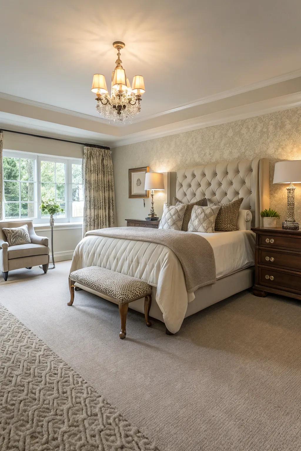 Taupe carpets offer an adaptable foundation for any decor.