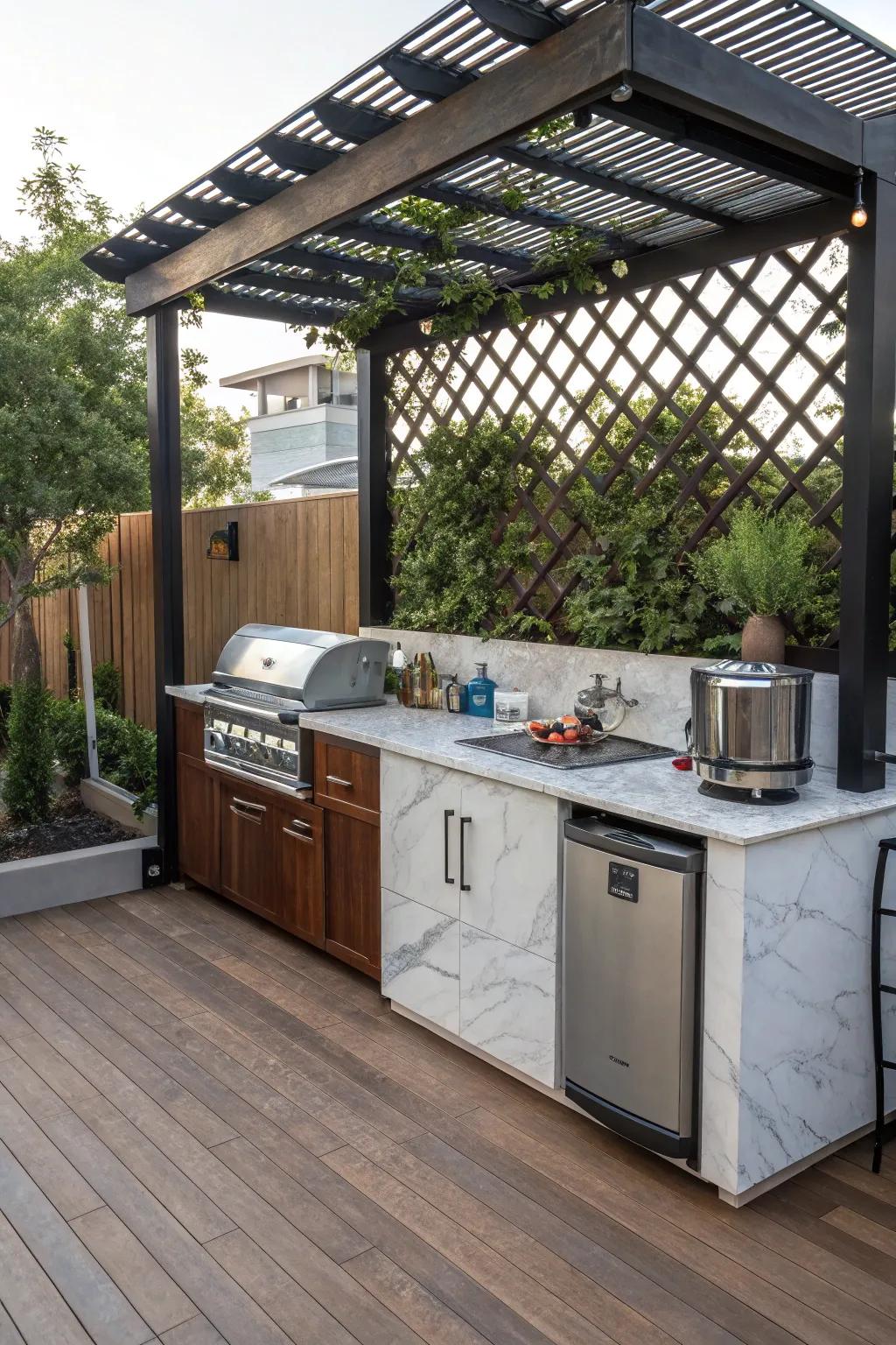 An exterior culinary elevates your entertaining game in your personal space.