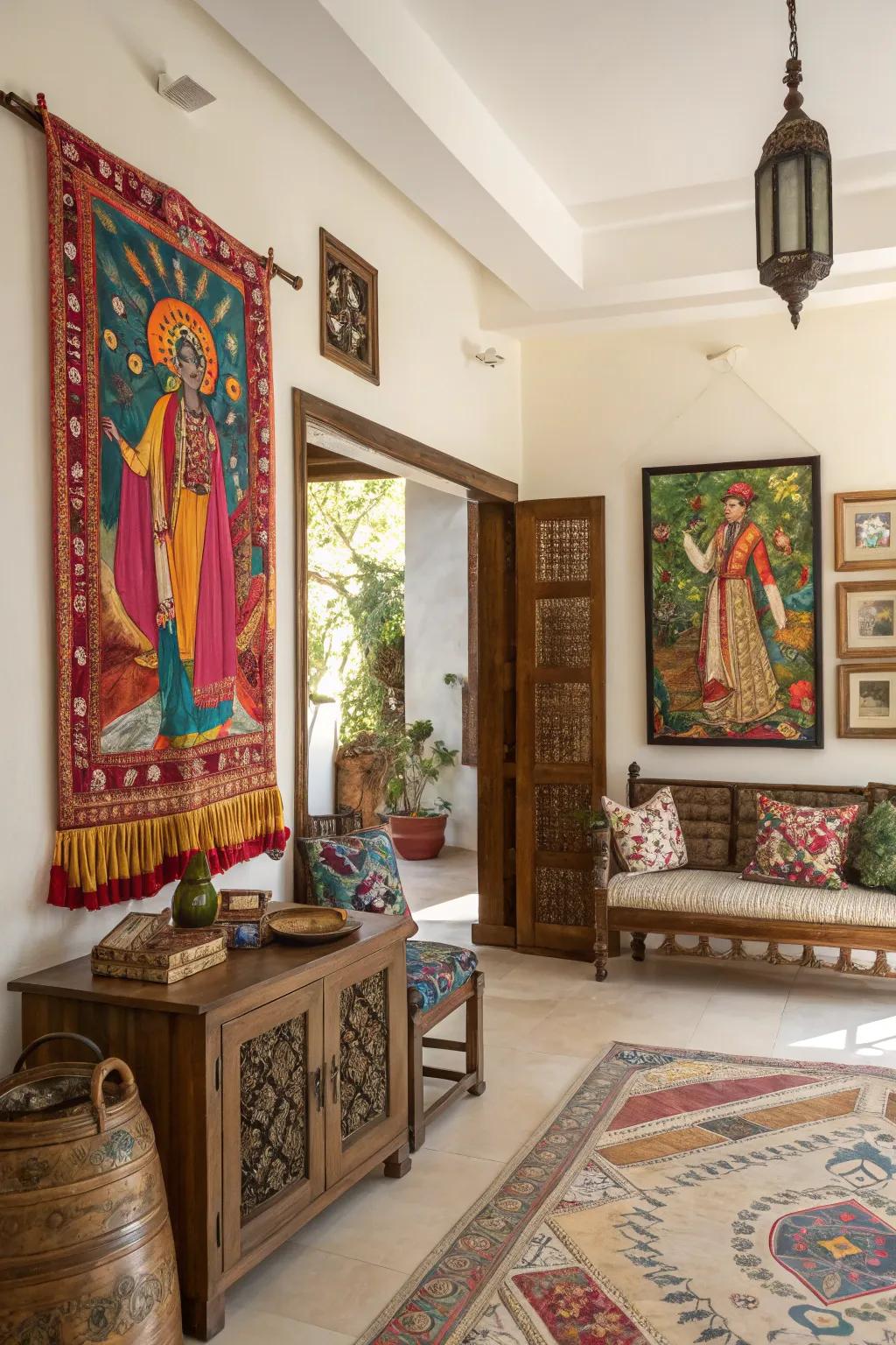 The cultural magnificence evident within art.