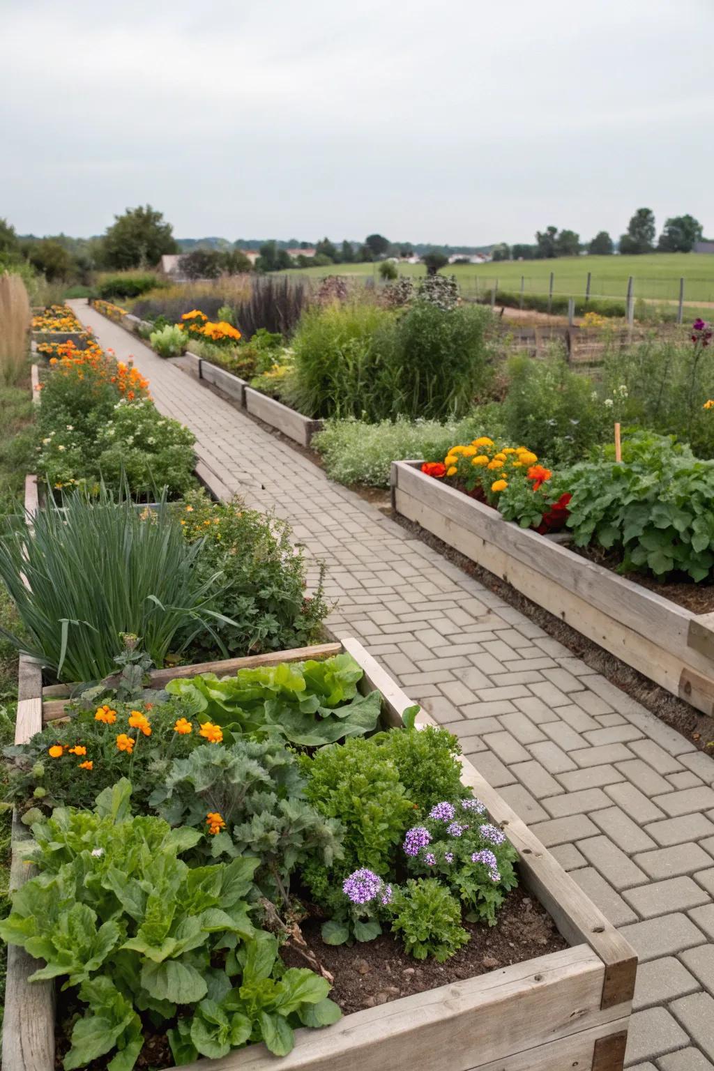 Join beauty and functionality with edible plantings.