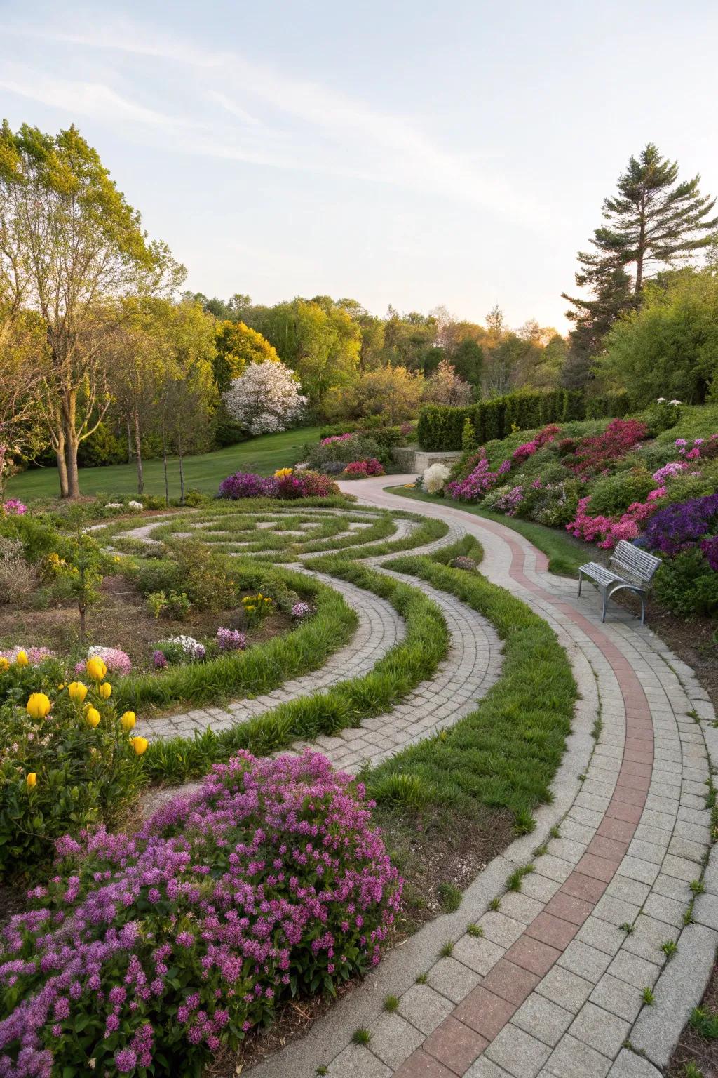 Maze-resembling routes append intrigue and playfulness.