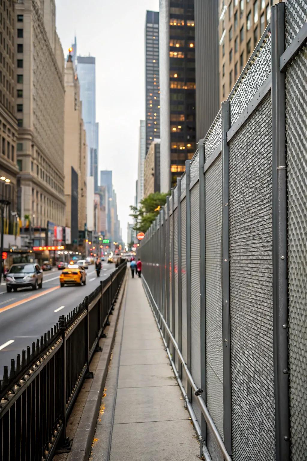 Sound-dampening panels create a peaceful oasis amidst urban noise.