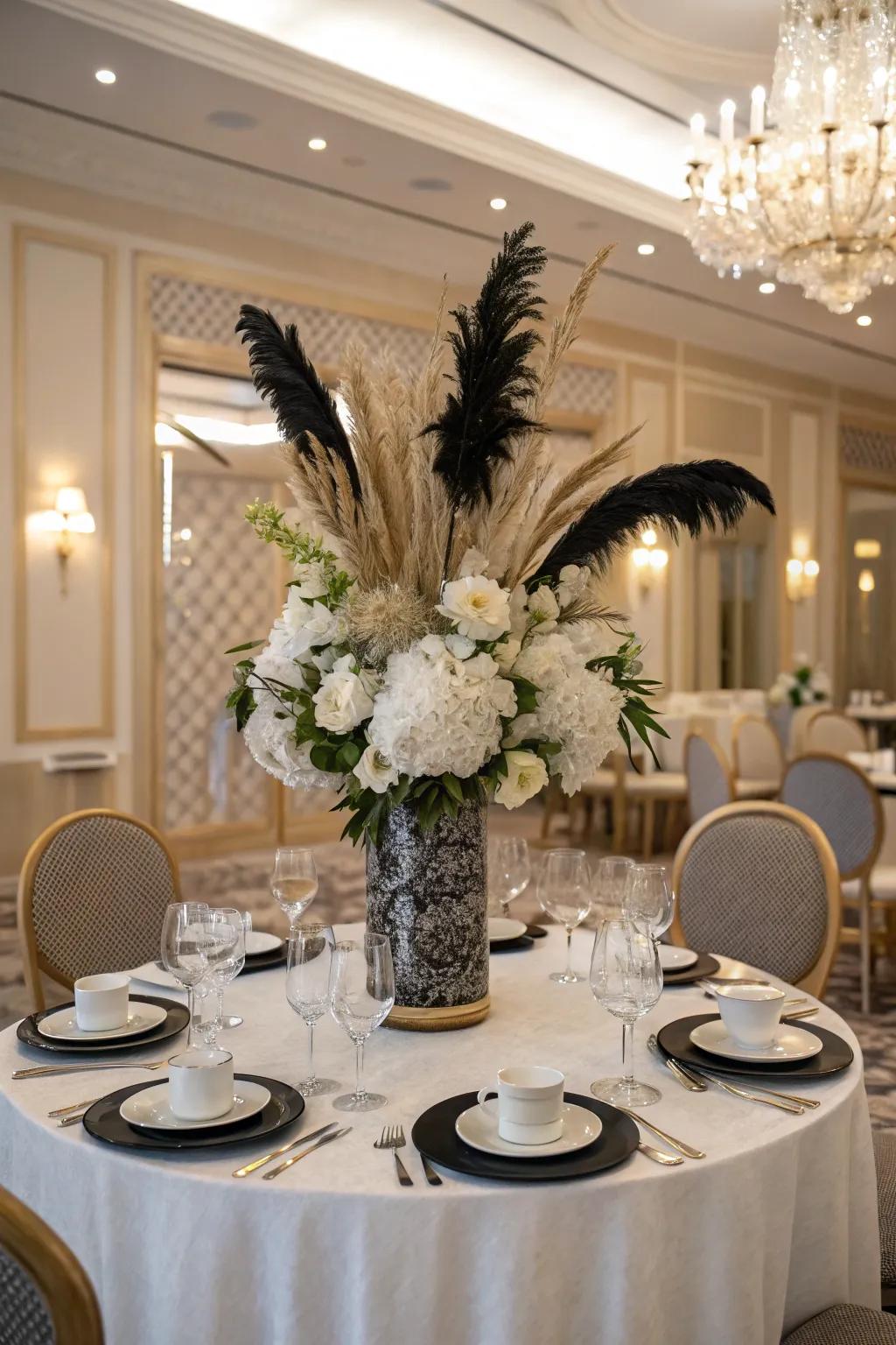 Monotone refinement brings elegance to this centerpiece.