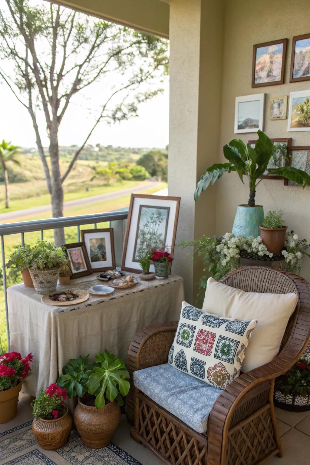 Cause your lanai to be uniquely yours through personal and meaningful decor.