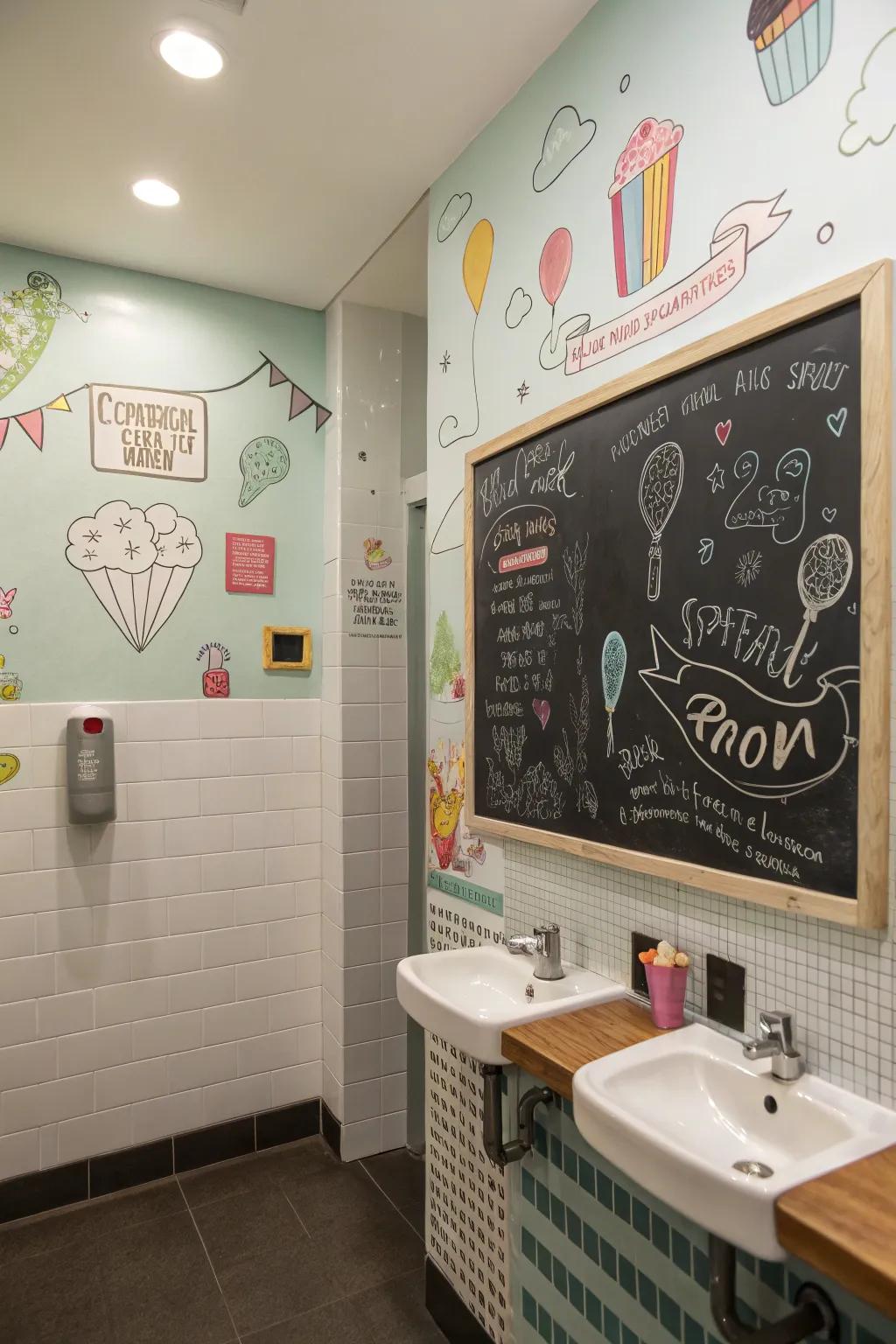 Interactive elements engage and entertain patrons.