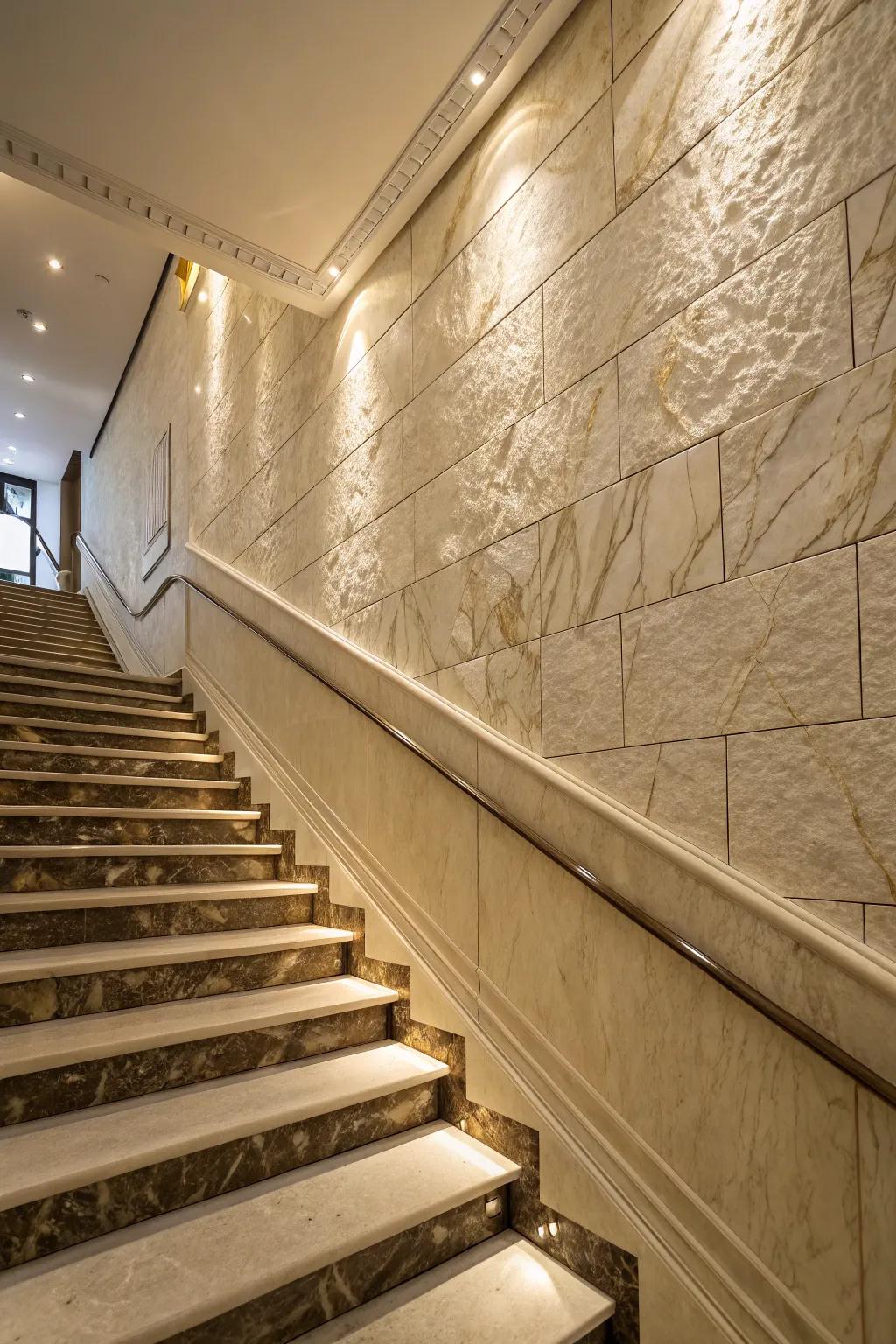 Stone veneer introduces texture and sophistication.