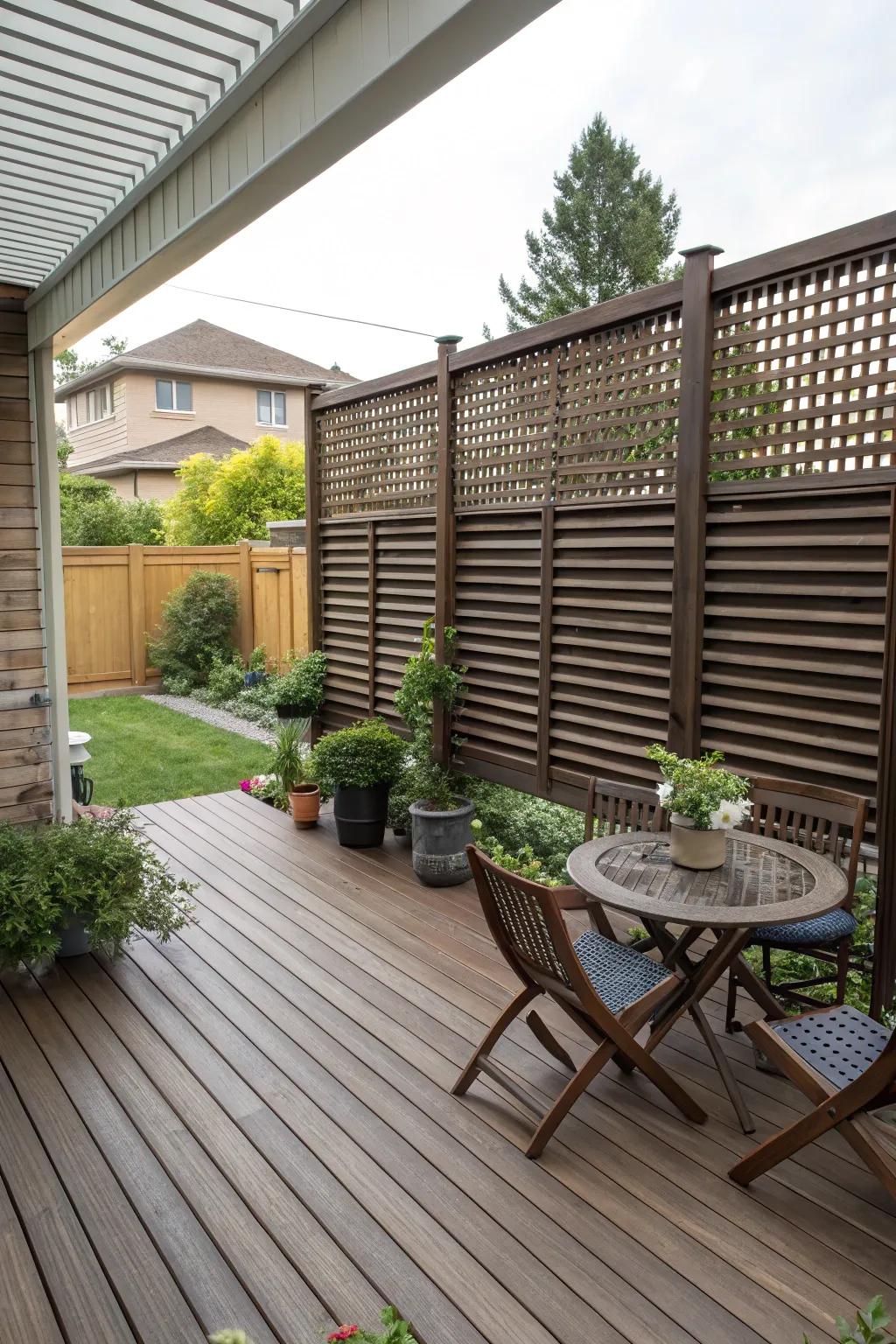 Shut-able panels delivering adjustable privacy and light management.