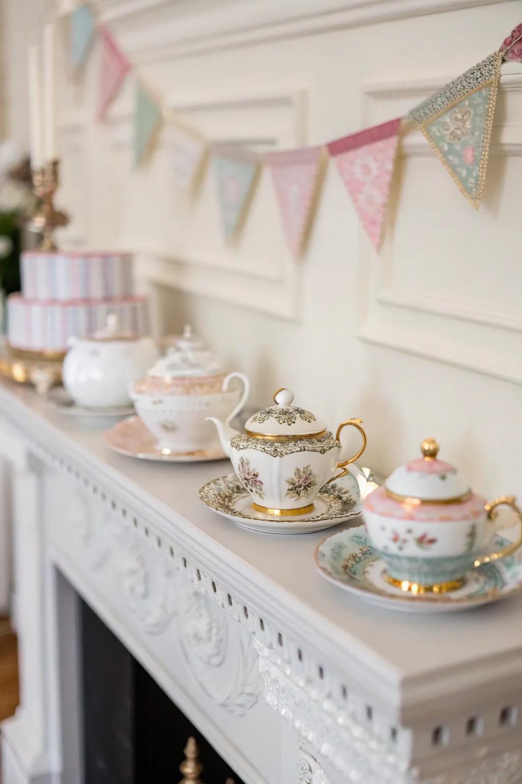 Diminutive tea ensembles are whimsical and charming.