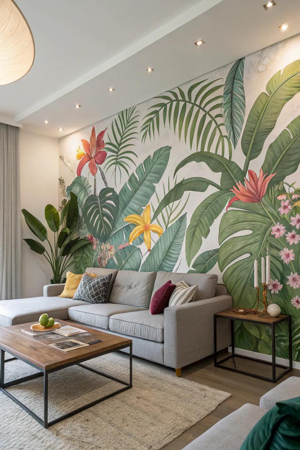 Island murals make a bold statement in any room.
