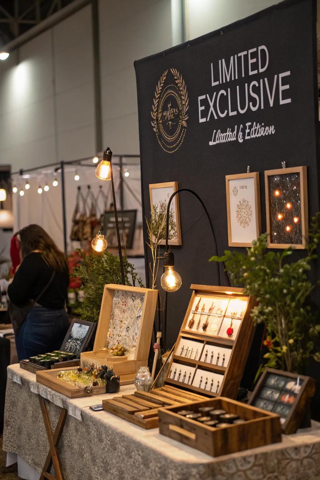 Exclusive products creating a sense of urgency and interest.