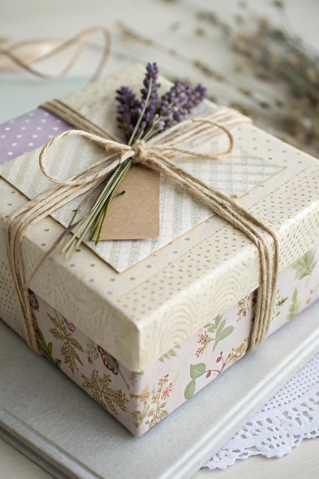 Raise your gift-giving with classic-inspired layered paper wraps. Where simpleness meets beauty.