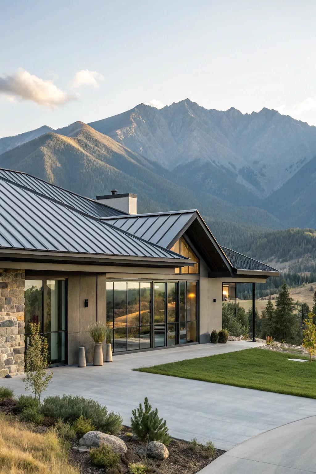 Resilient and chic, metallic coverings present a contemporary flair.