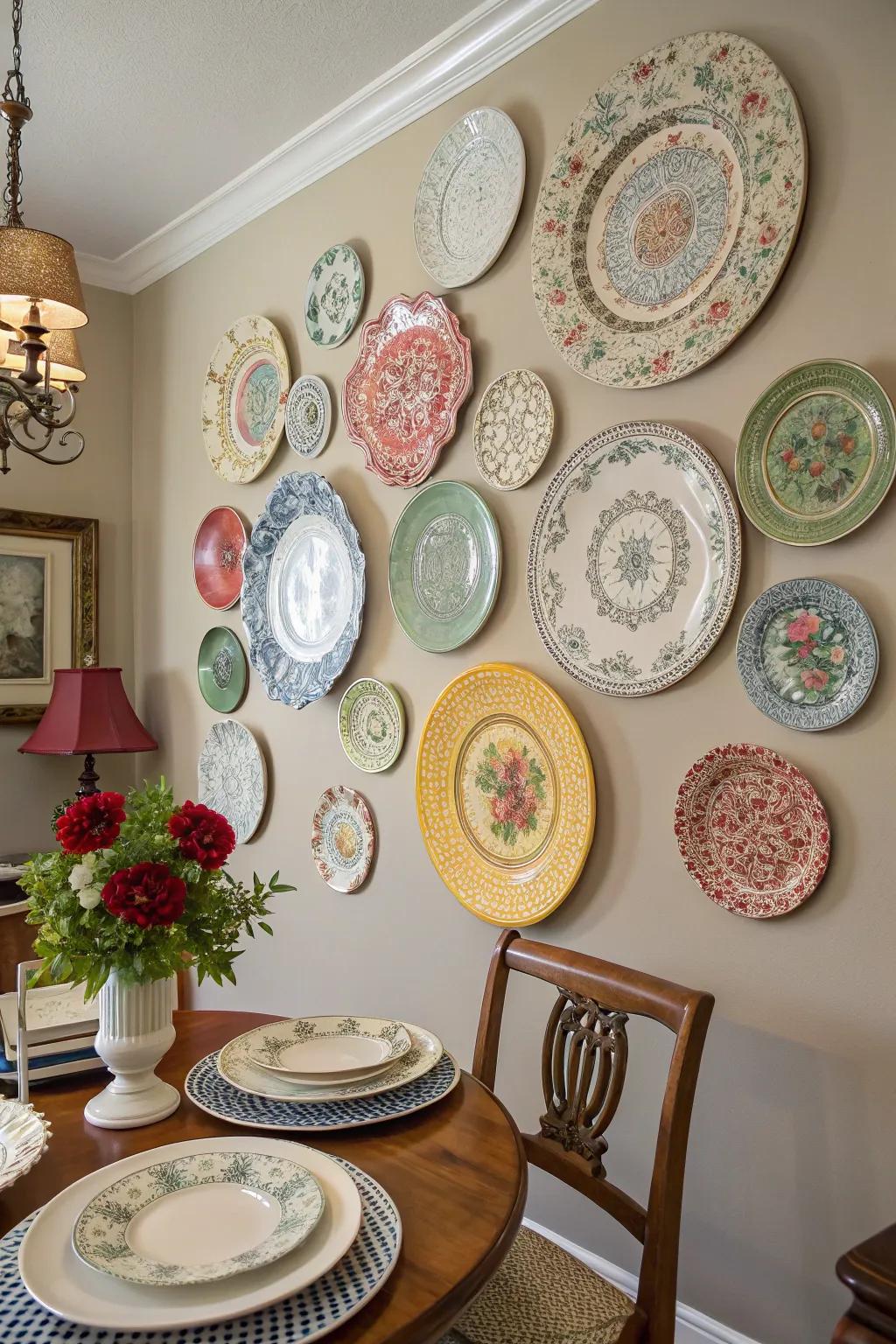 Heritage ornamental dishes infuse allure into any feasting space.
