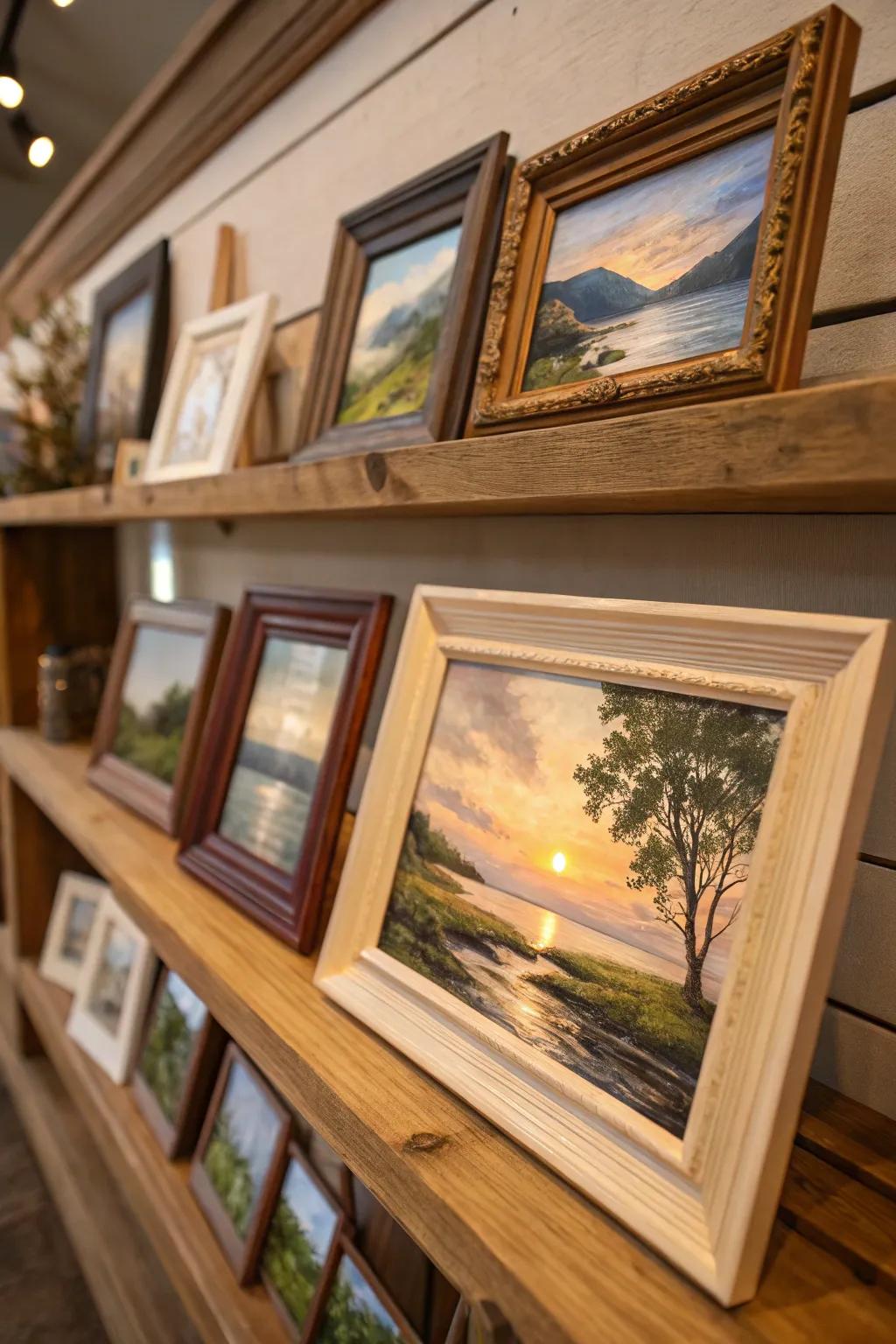 Miniature oil canvases that capture the elegance of nature, perfect for any art enthusiast.