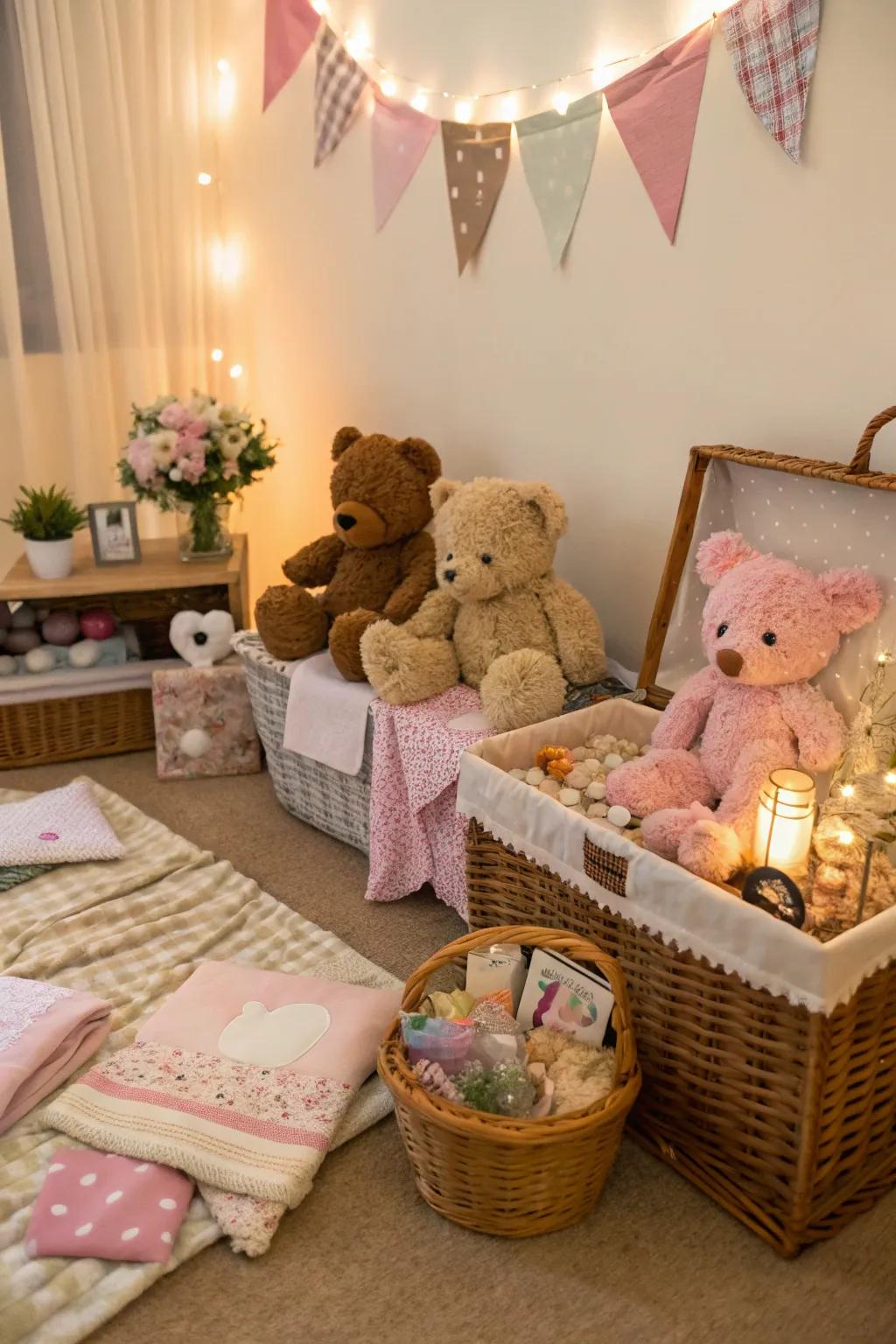 Charming Teddy Bear Gathering - A Sweet and Adorable Photo Spot