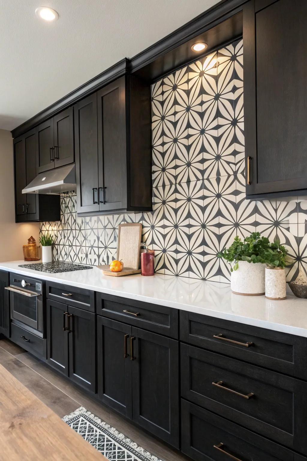 Make a bold impression with dynamic geometric designs.