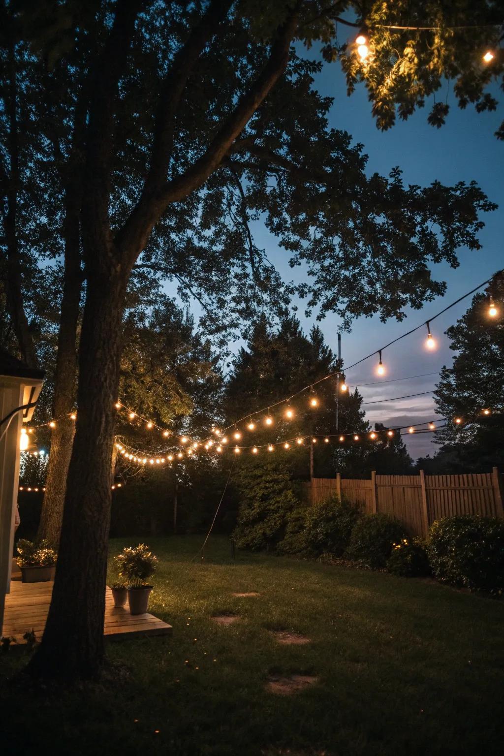 Filament lights contribute a snug yet eerie element to your Halloween aesthetic.