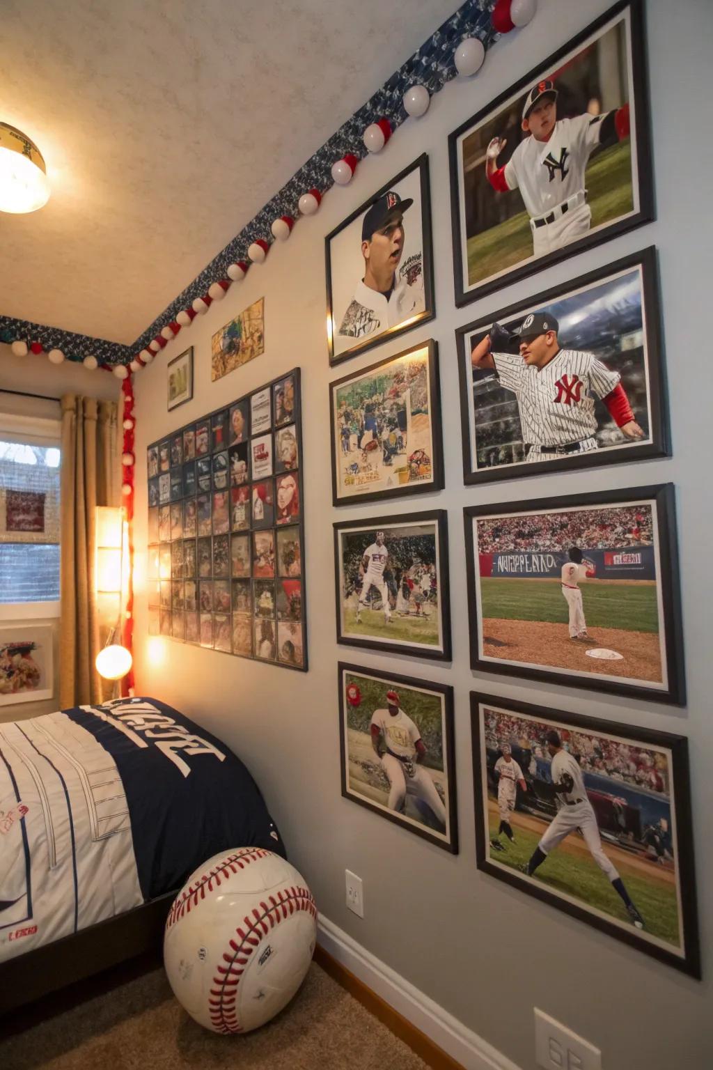 Infuse the spirit of the game onto your walls with striking baseball artistry.