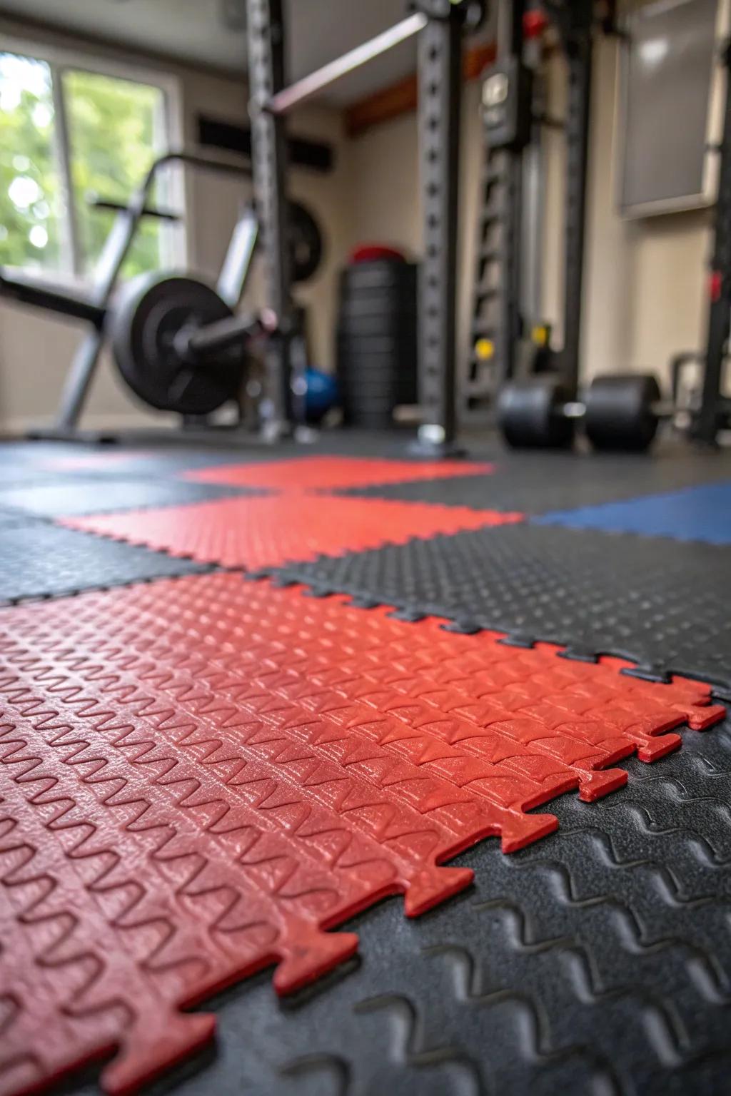 Tough rubber flooring is vital for cultivating a secure environment within your personal gym.
