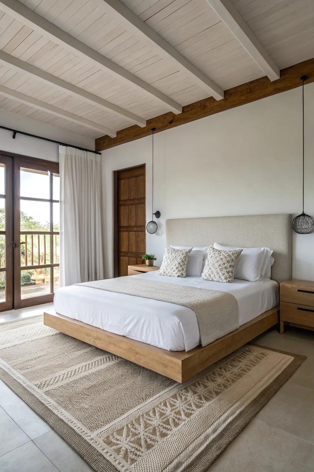 Platform beds excel at delivering a neat, minimalist design.