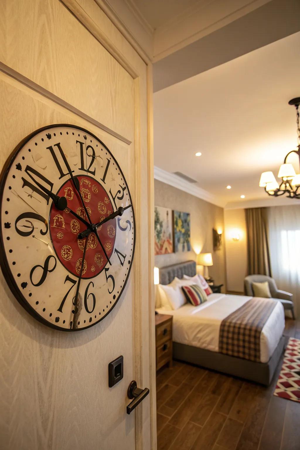 Unite practicality and artistry with an artistic wall clock.